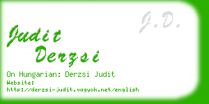 judit derzsi business card